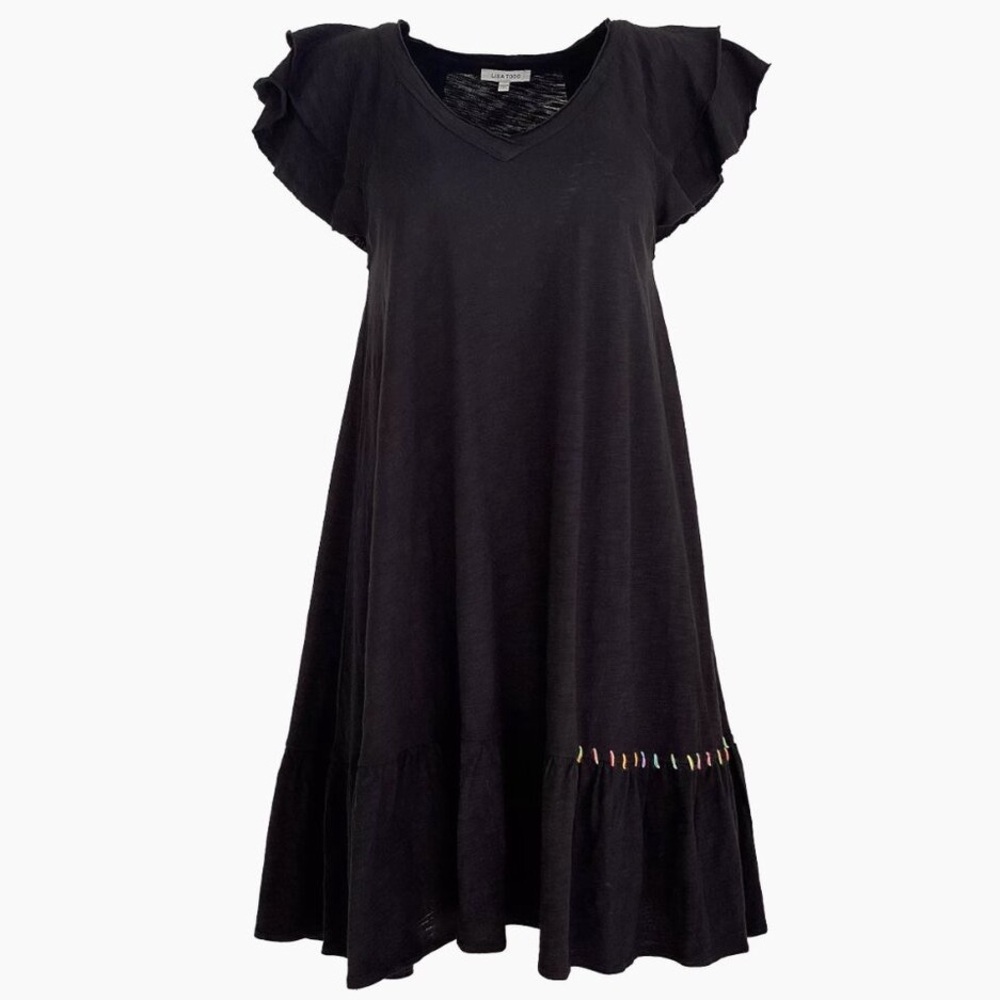 Lisa Todd Free Frills Black Dress
